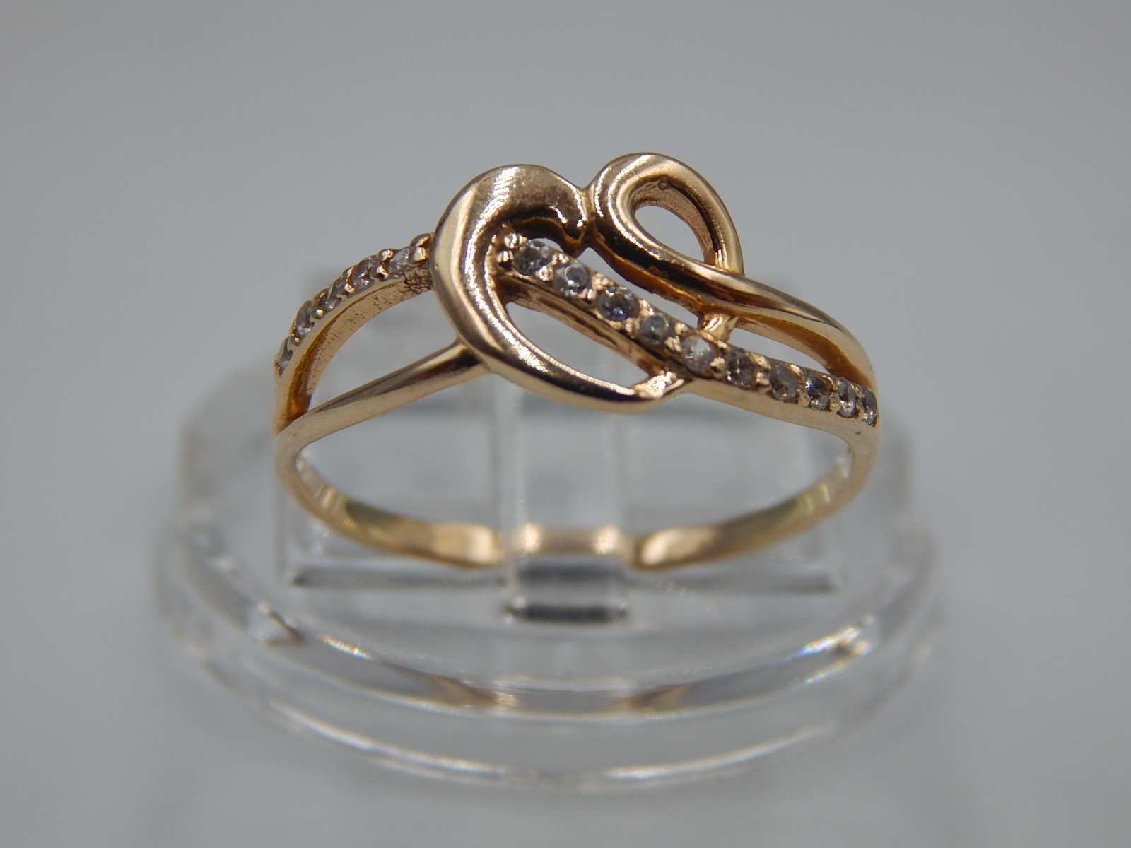 Кольцо из красного золота с цирконием (33469631) 1