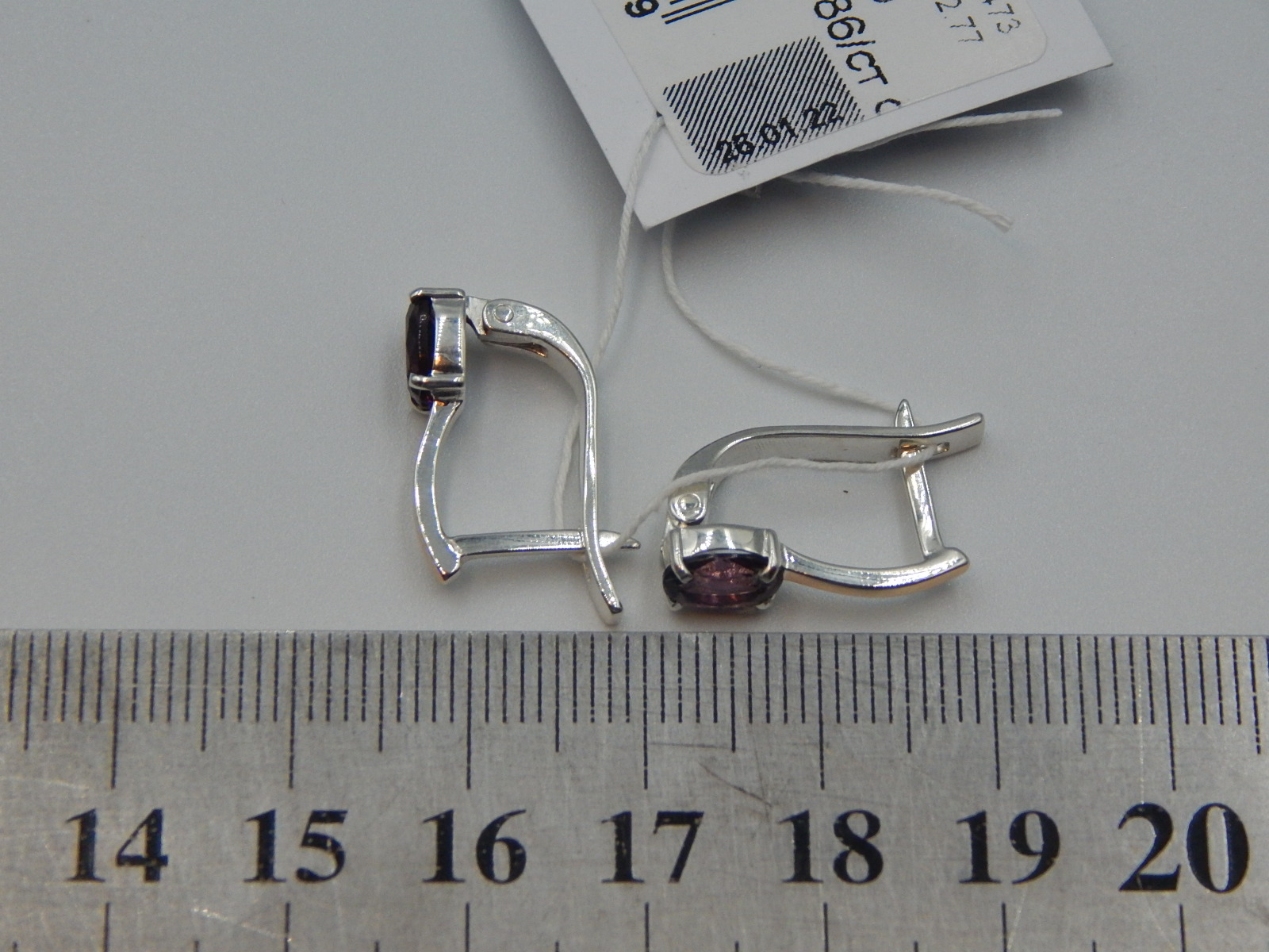 Срібні сережки з позолотою та цирконієм (31647582) 5