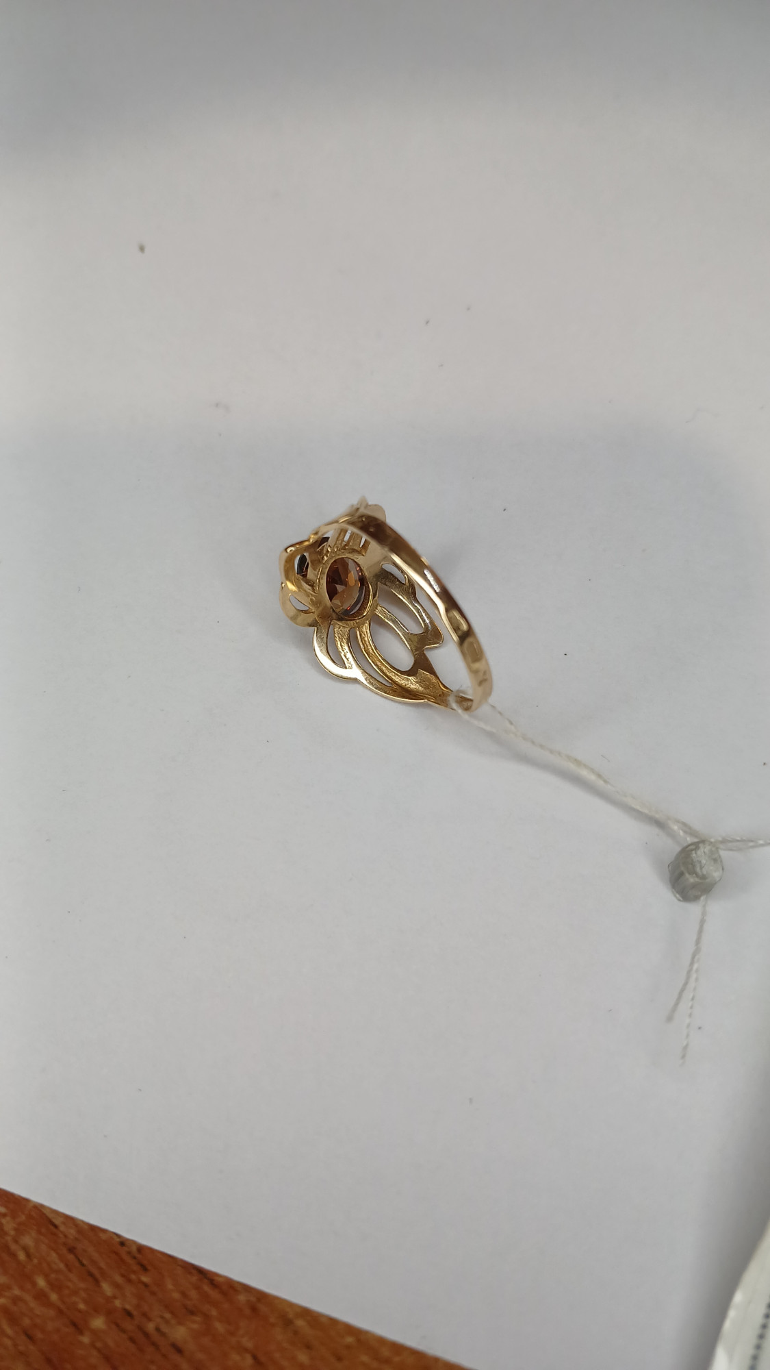 Кольцо из красного золота с гранатом (33722660)  1