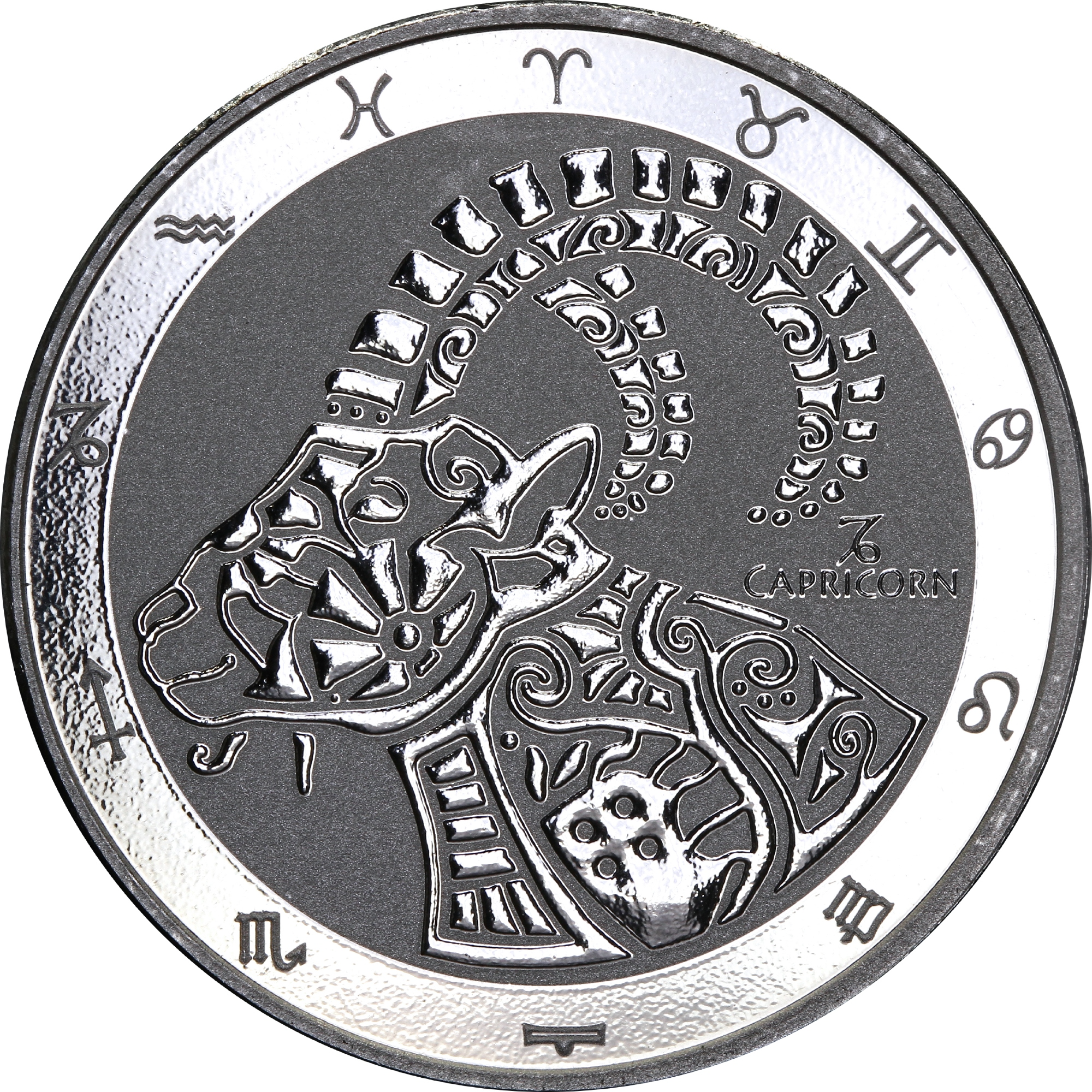 Серебряная монета 1oz Козерог 5 долларов 2021 Токелау (29127943) 0