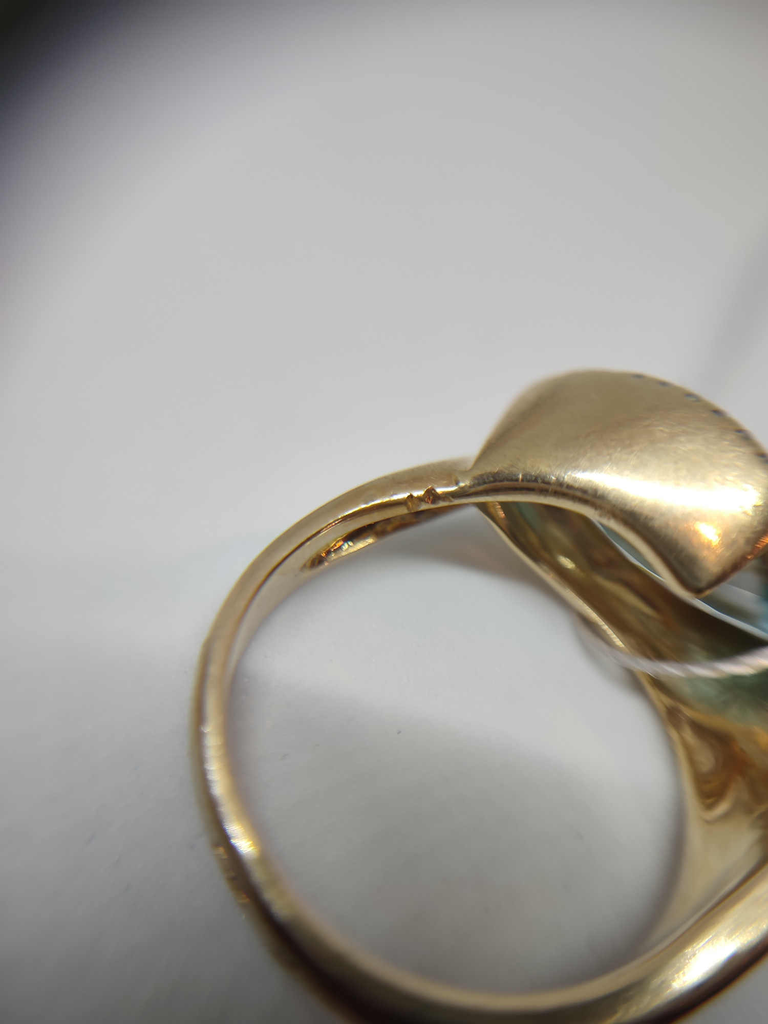 Кольцо из красного золота с бриллиантами и сапфиром (27418335) 10