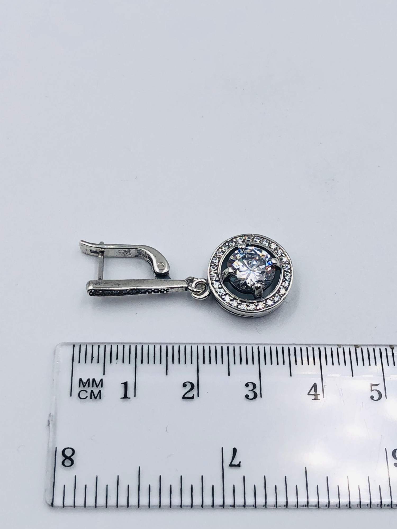Срібні сережки з цирконієм (33894665) 2