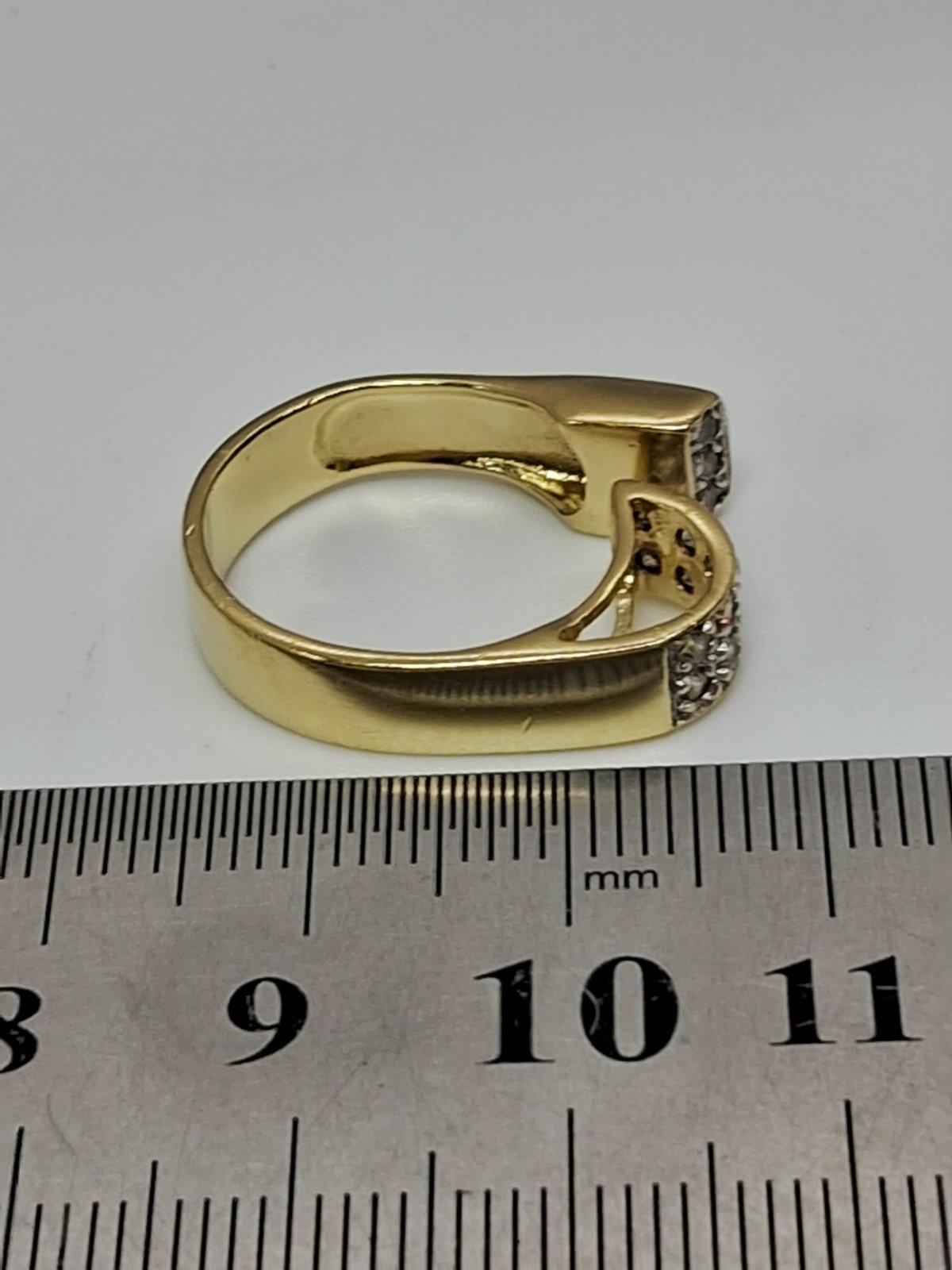 Кольцо из желтого золота с цирконием (32473520) 8