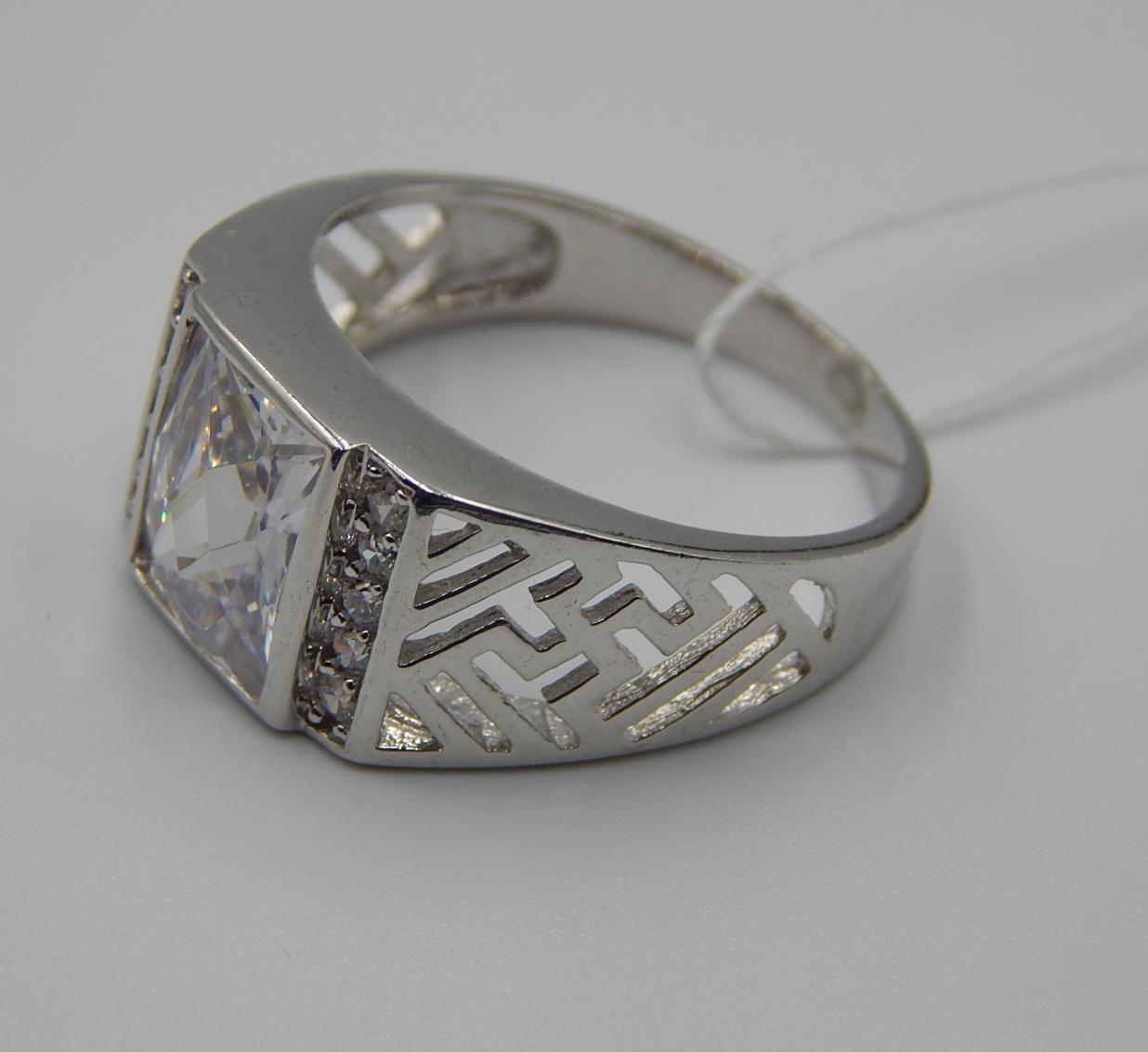Серебряный перстень с цирконием (33014263) 2