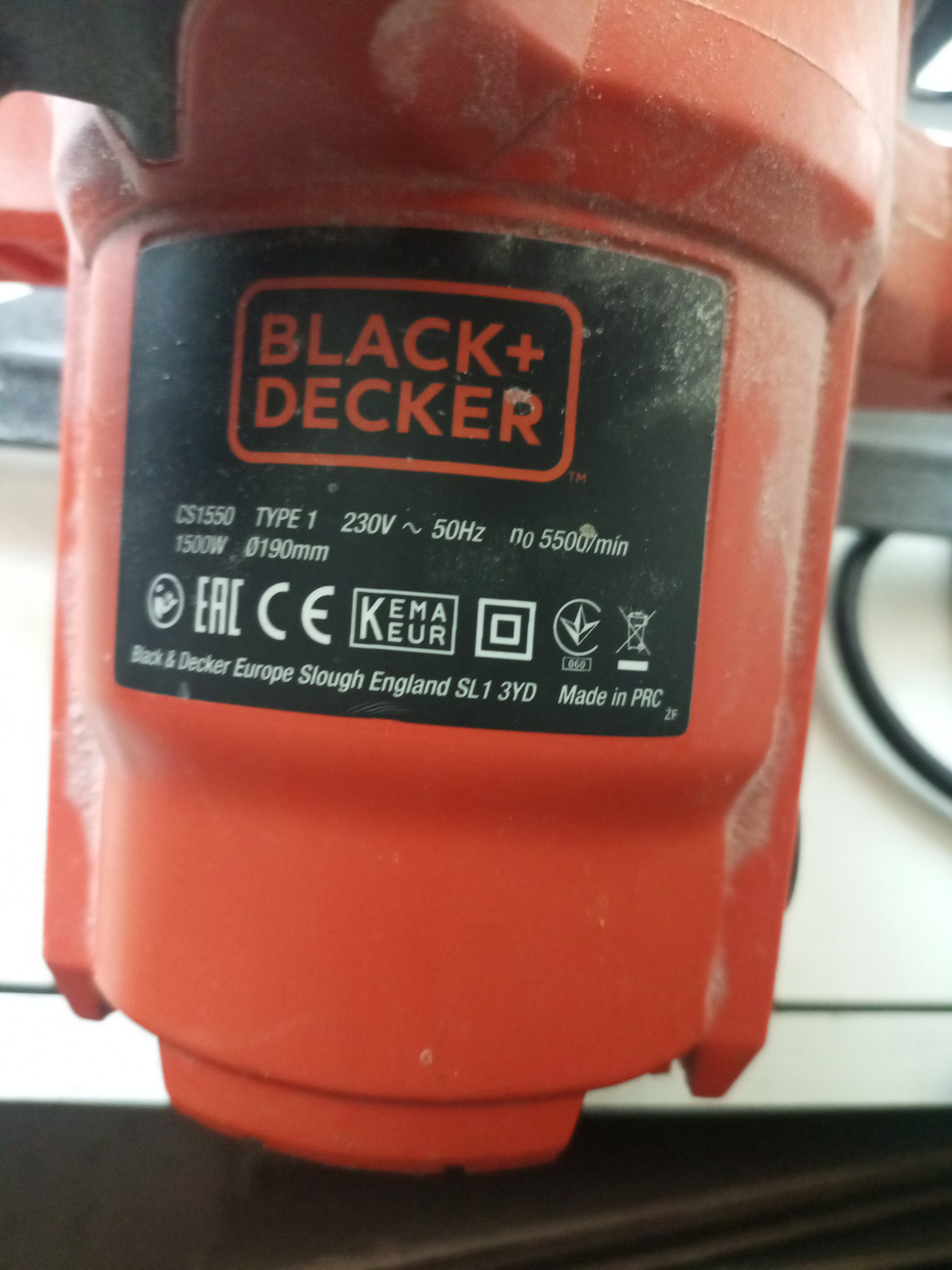 Пилка дискова Black&Decker CS1550 4