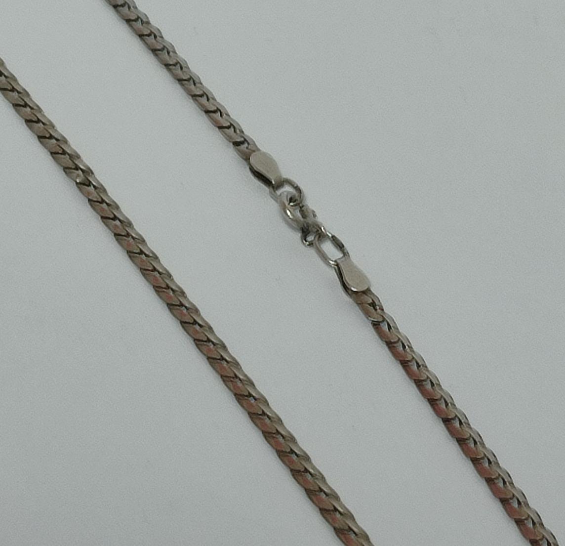 Срібний ланцюг з плетінням Фантазійне (33940861) 0