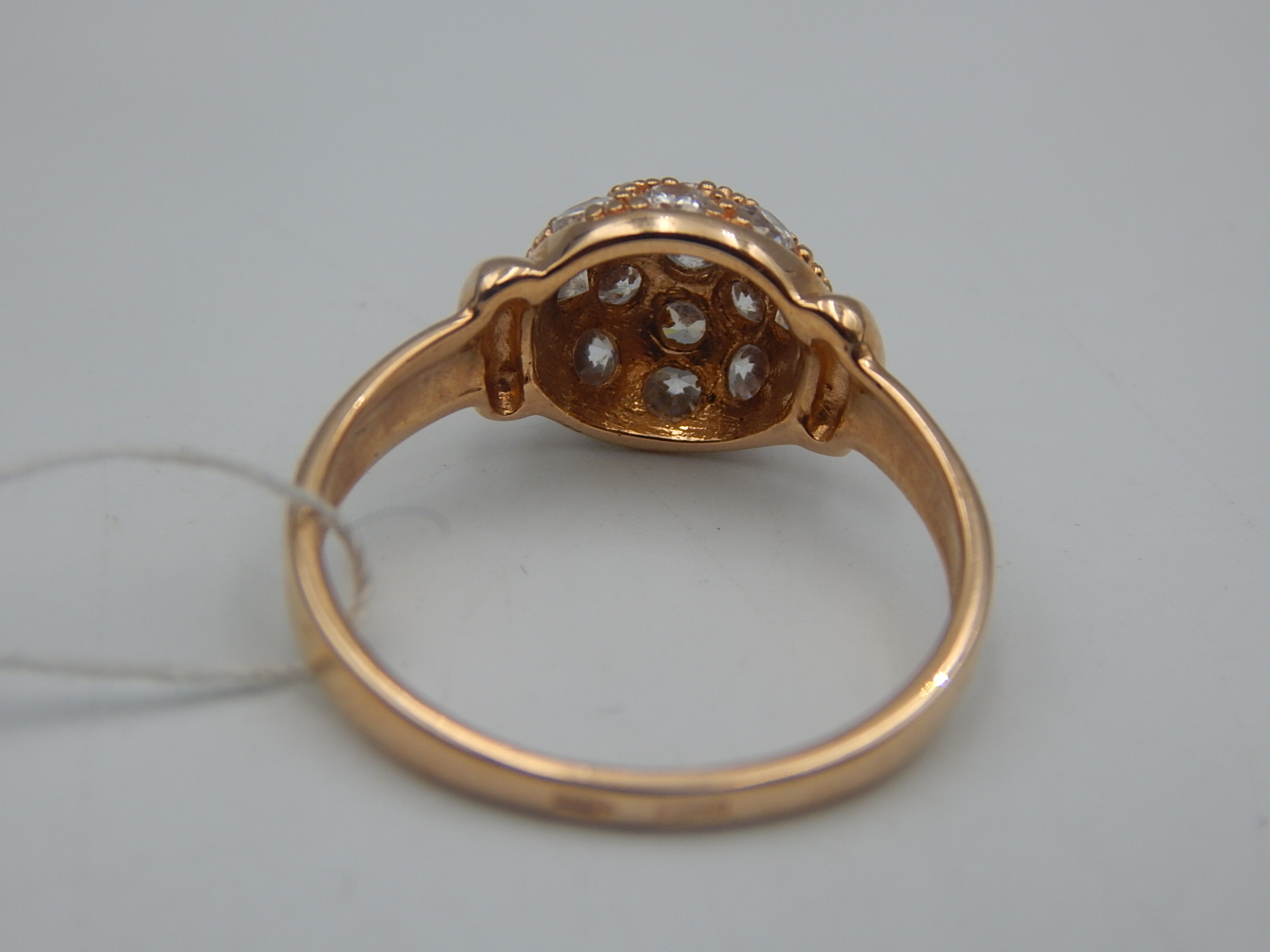 Кольцо из красного золота с цирконием (32376561) 5
