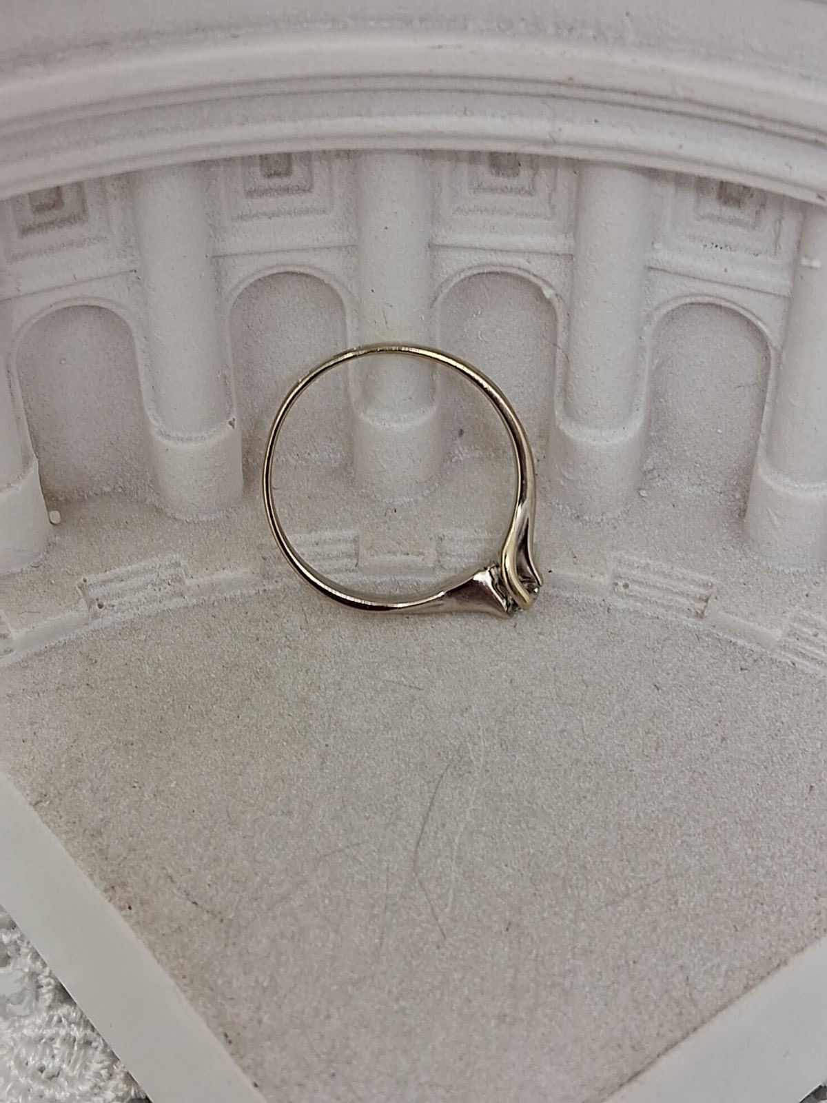 Кольцо из белого золота с цирконием (33030380) 5