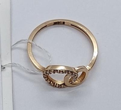 Кольцо из красного золота с цирконием (29981702)  3