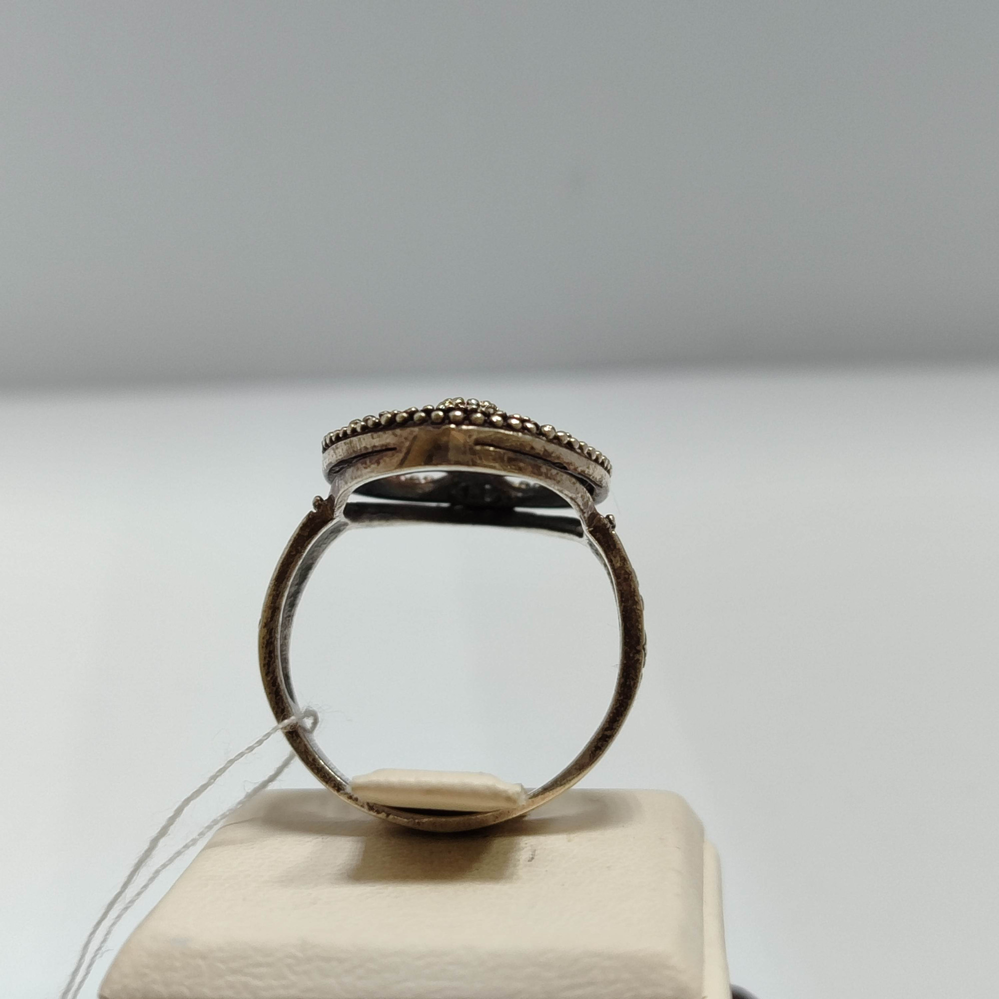 Серебряное кольцо с цирконием (33729429) 3