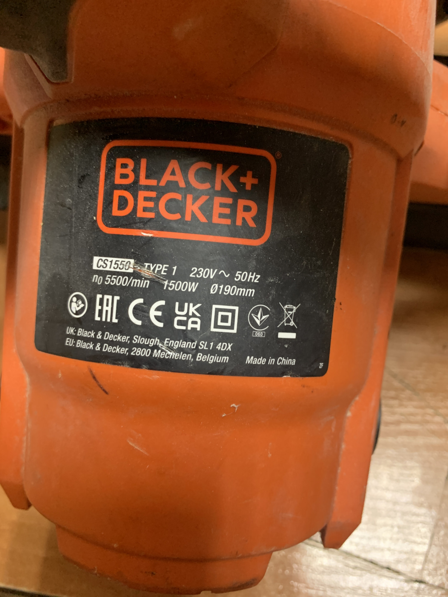 Пилка дискова Black&Decker CS1550 2