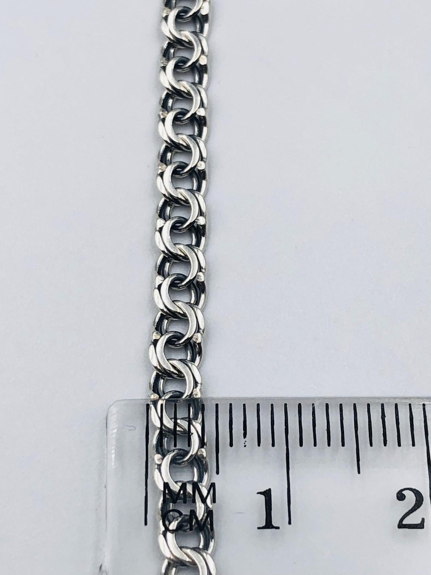 Серебряная цепь с плетением Бисмарк (33721660) 2