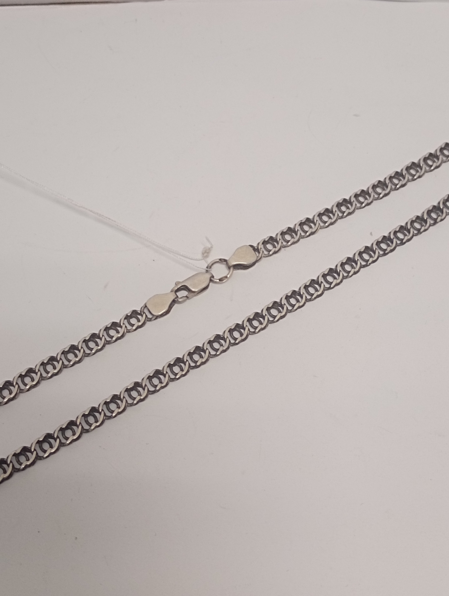 Срібний ланцюг із плетінням Бісмарк (33821884) 1