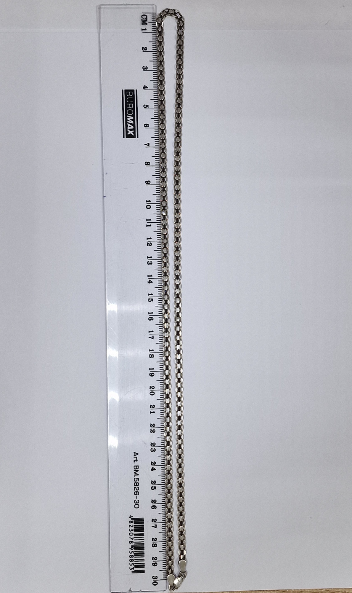 Серебряная цепь с плетением Фантазийное (33710579) 3