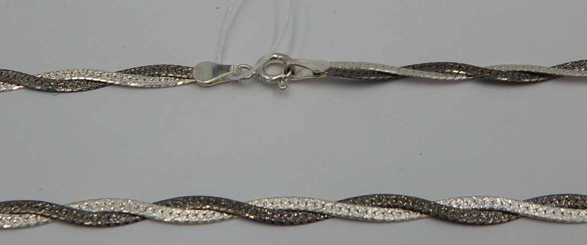 Серебряная цепь с плетением Фантазийное (29412285) 0