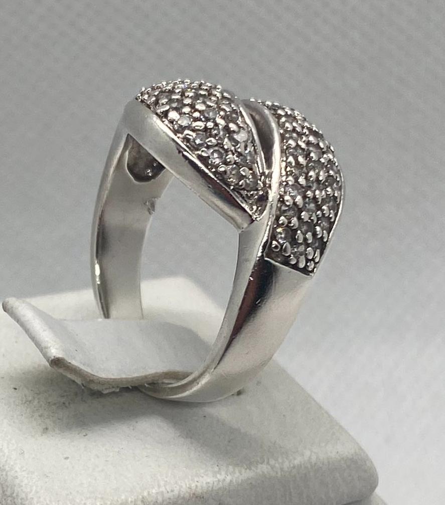 Серебряное кольцо с цирконием (31729319) 2