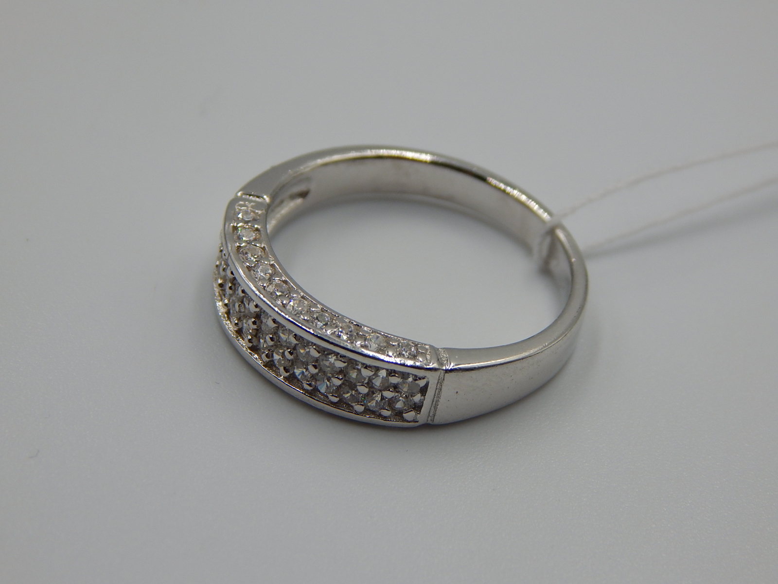 Серебряное кольцо с цирконием (33017035) 3