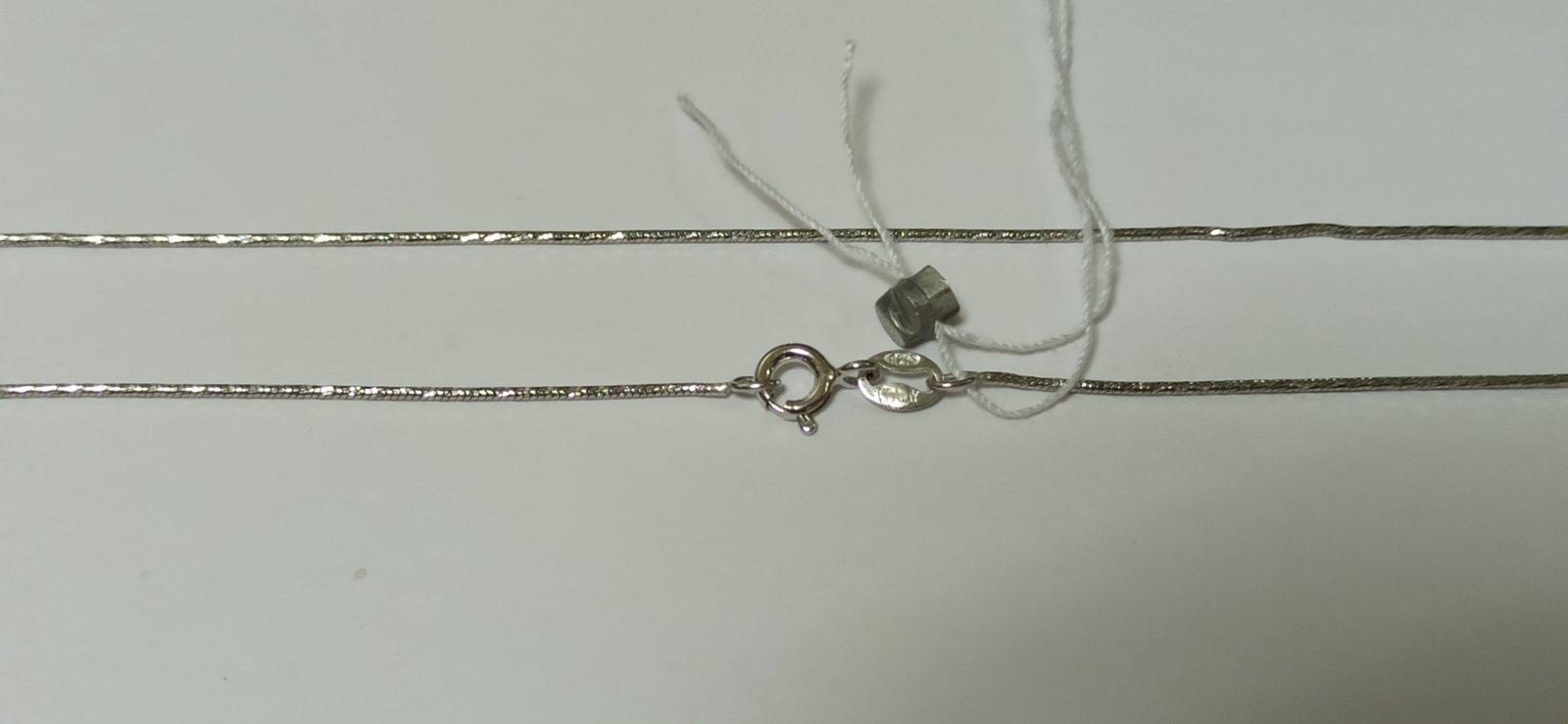 Серебряная цепь с плетением Снейк (29098652) 3
