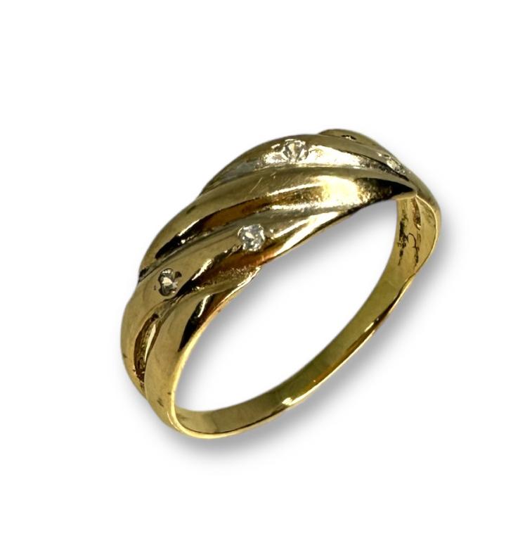 Кольцо из красного золота с цирконием (31292260) 2