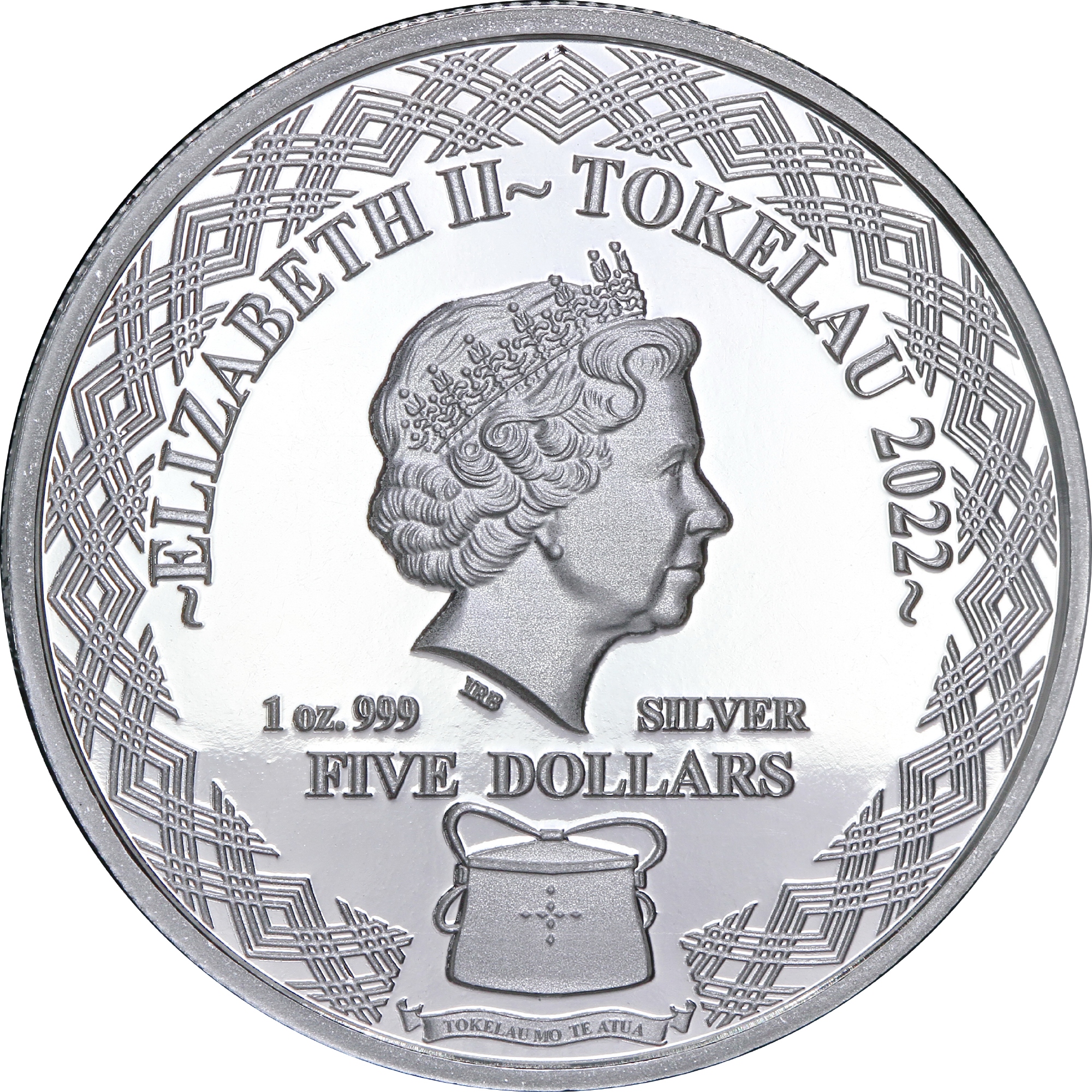 Серебряная монета 1oz Совы: Австралийские Маски 5 долларов 2022 Токелау (29244009) 2