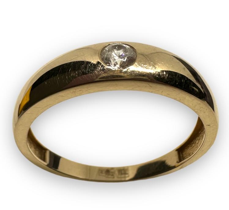 Кольцо из красного золота с цирконием (29861272) 2