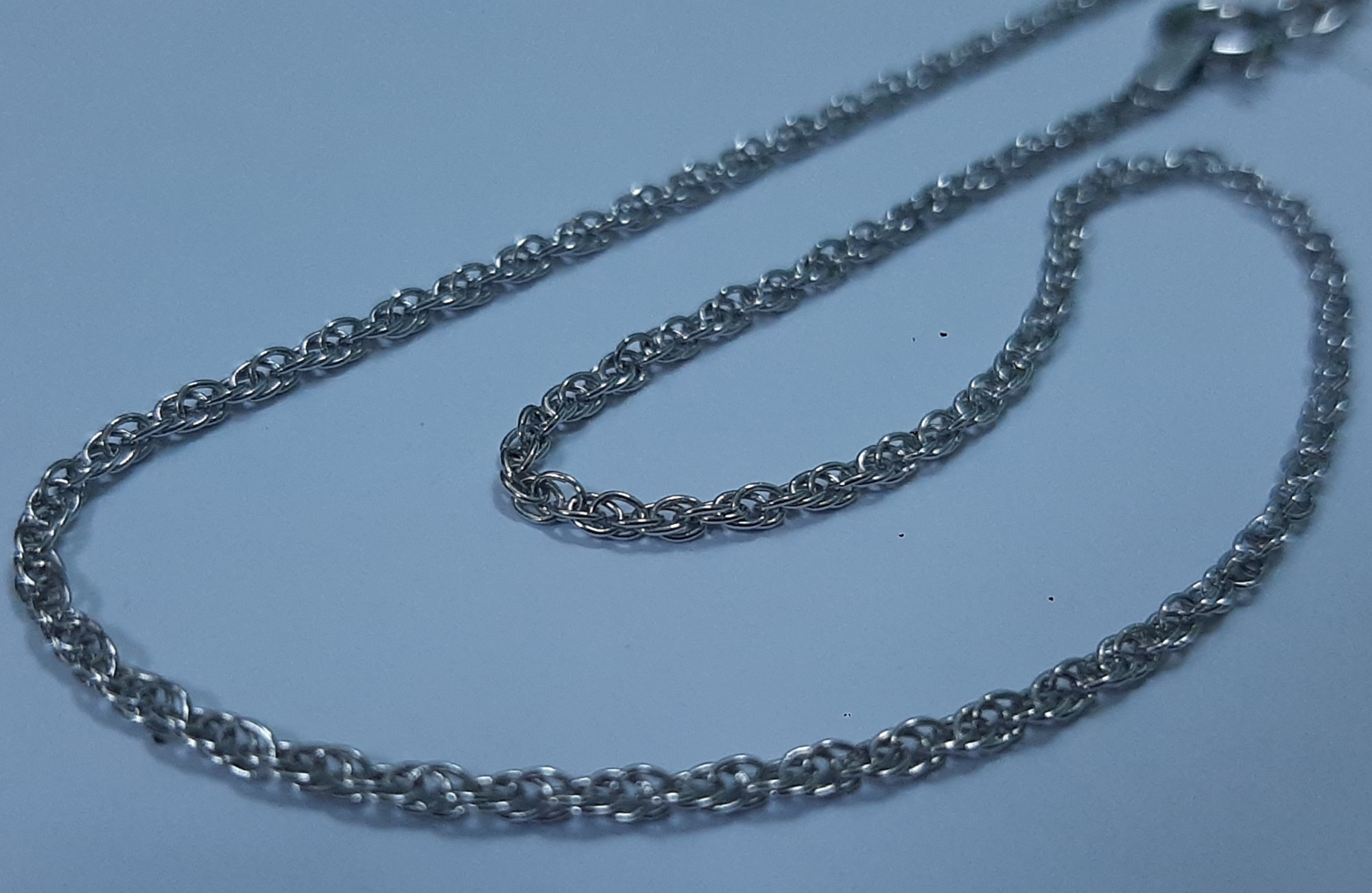 Серебряная цепь с плетением Кордовое (30627628) 4