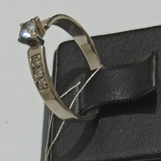 Серебряное кольцо с цирконием (30395535) 0