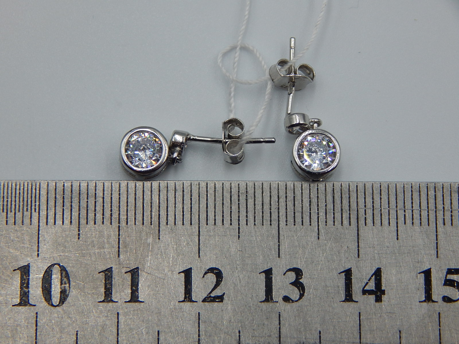 Серебряные серьги с цирконием (32945832) 4