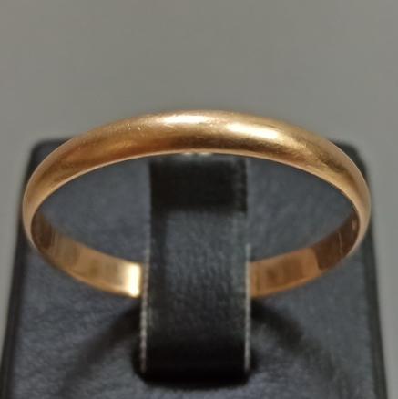 Обручальное кольцо из красного золота (32891410)  0