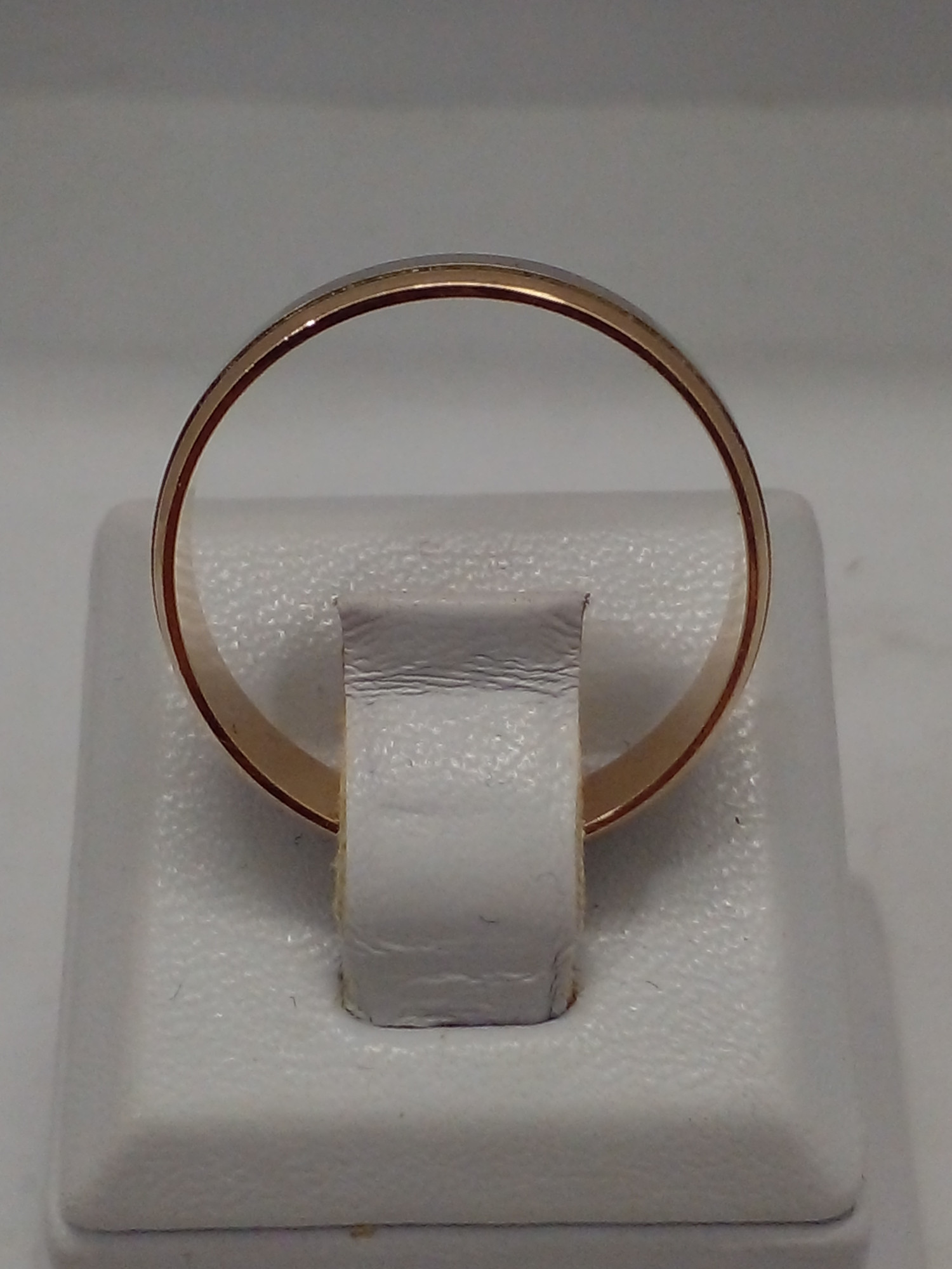 Обручальное кольцо из красного и белого золота (33324257) 2