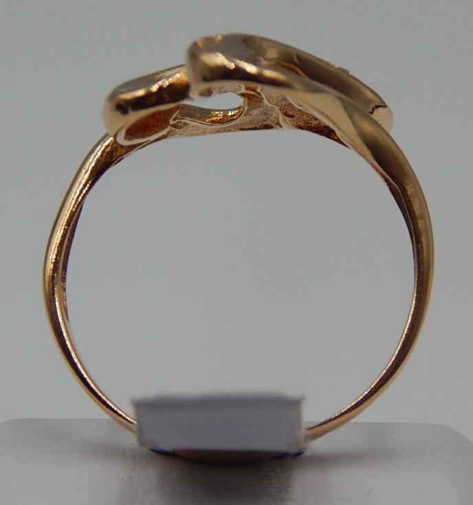 Кольцо из красного золота с цирконием (31492202)  3