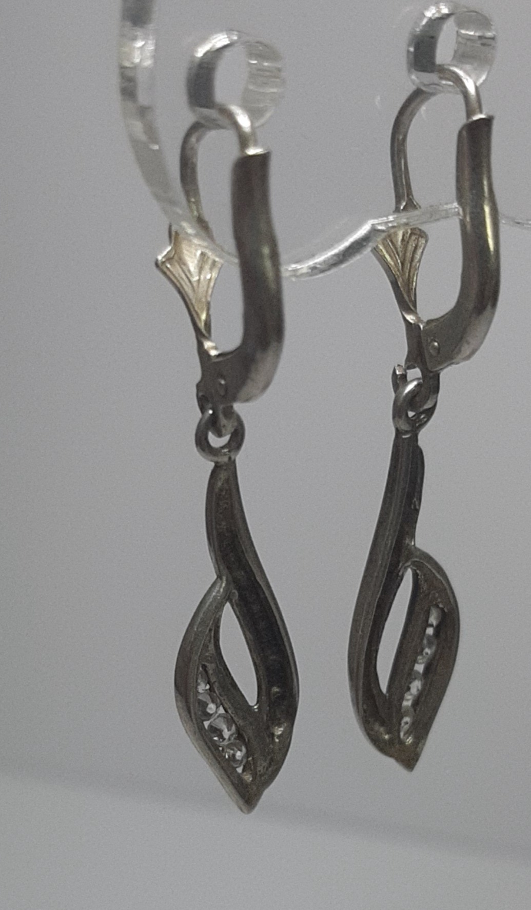 Серебряные серьги с цирконием (31014858) 2