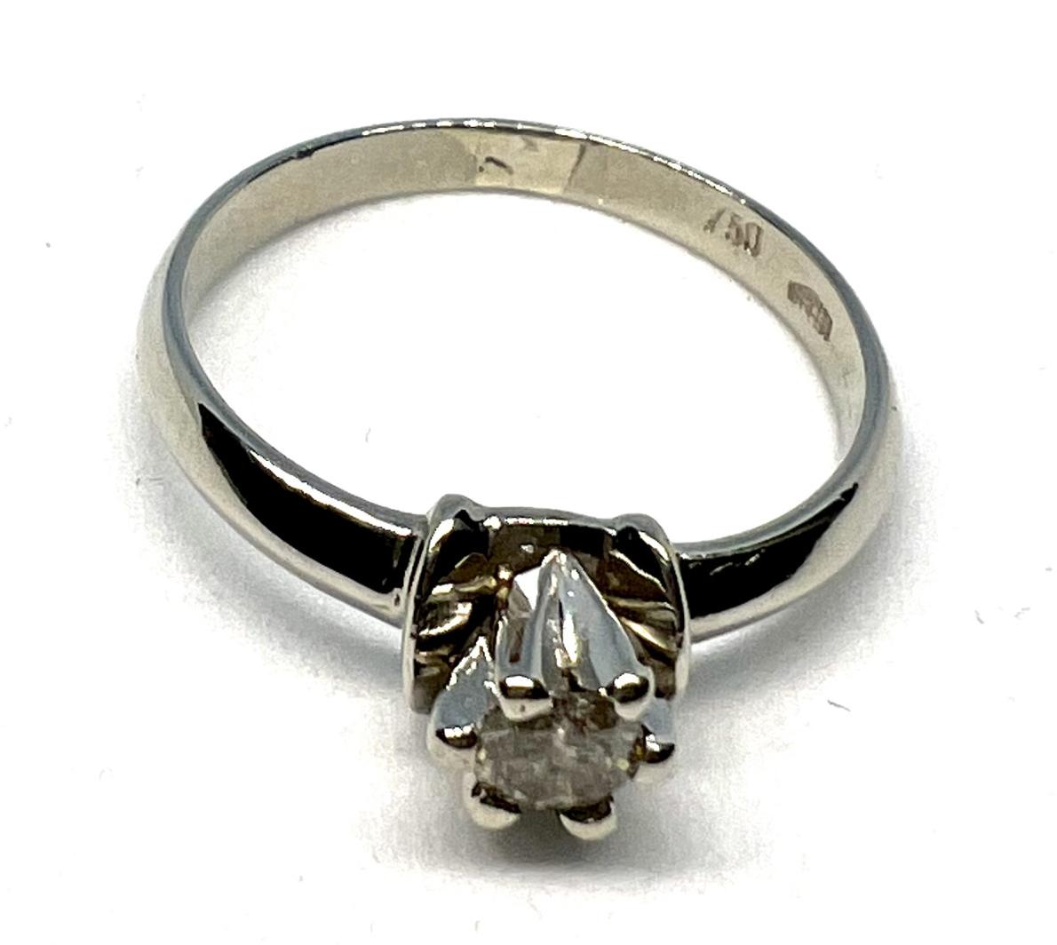 Кольцо из белого золота с бриллиантом (-ми) (28228836)  5