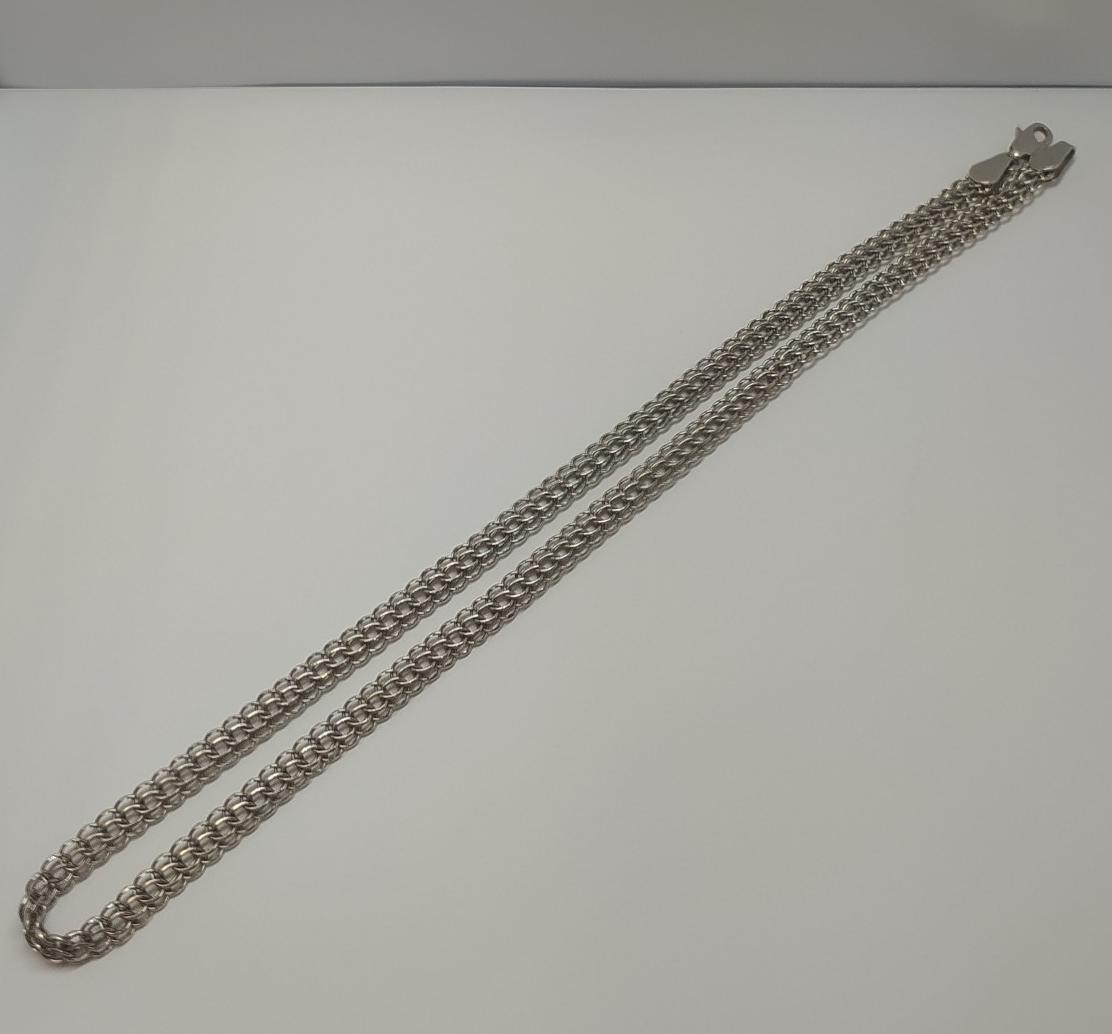 Срібний ланцюг із плетінням Фараон (33666955) 1