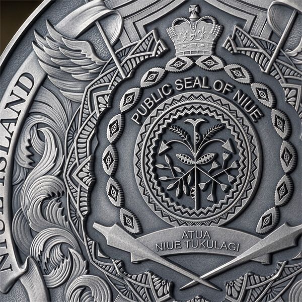 Срібна монета 5oz Святий Михаїл Покровитель Києва 10 доларів Ніуе 2024 (33199044) 18