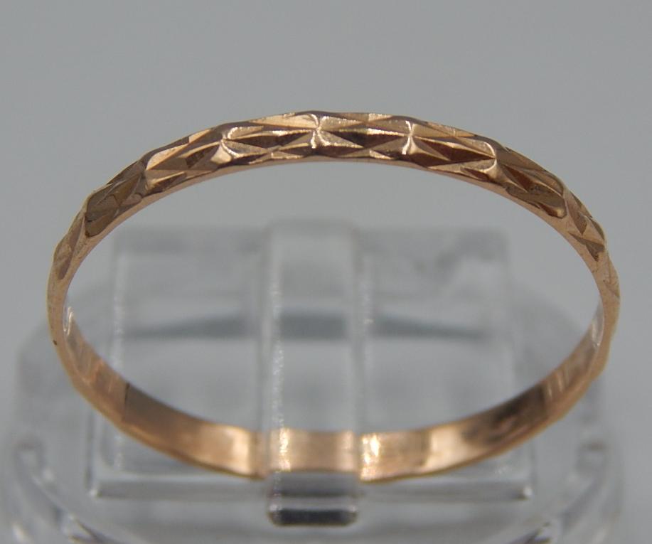 Обручальное кольцо из красного золота (33747383)  0