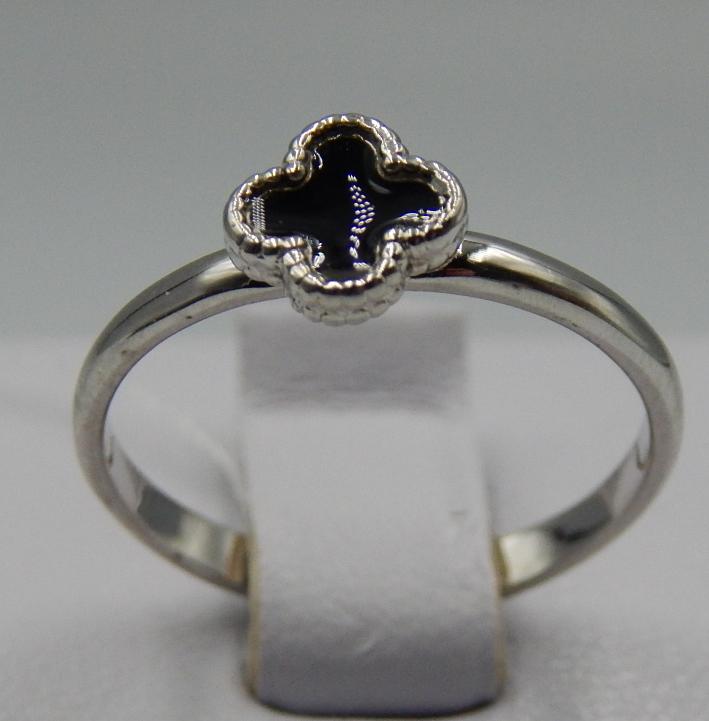 Серебряное кольцо с эмалью (31292351) 0