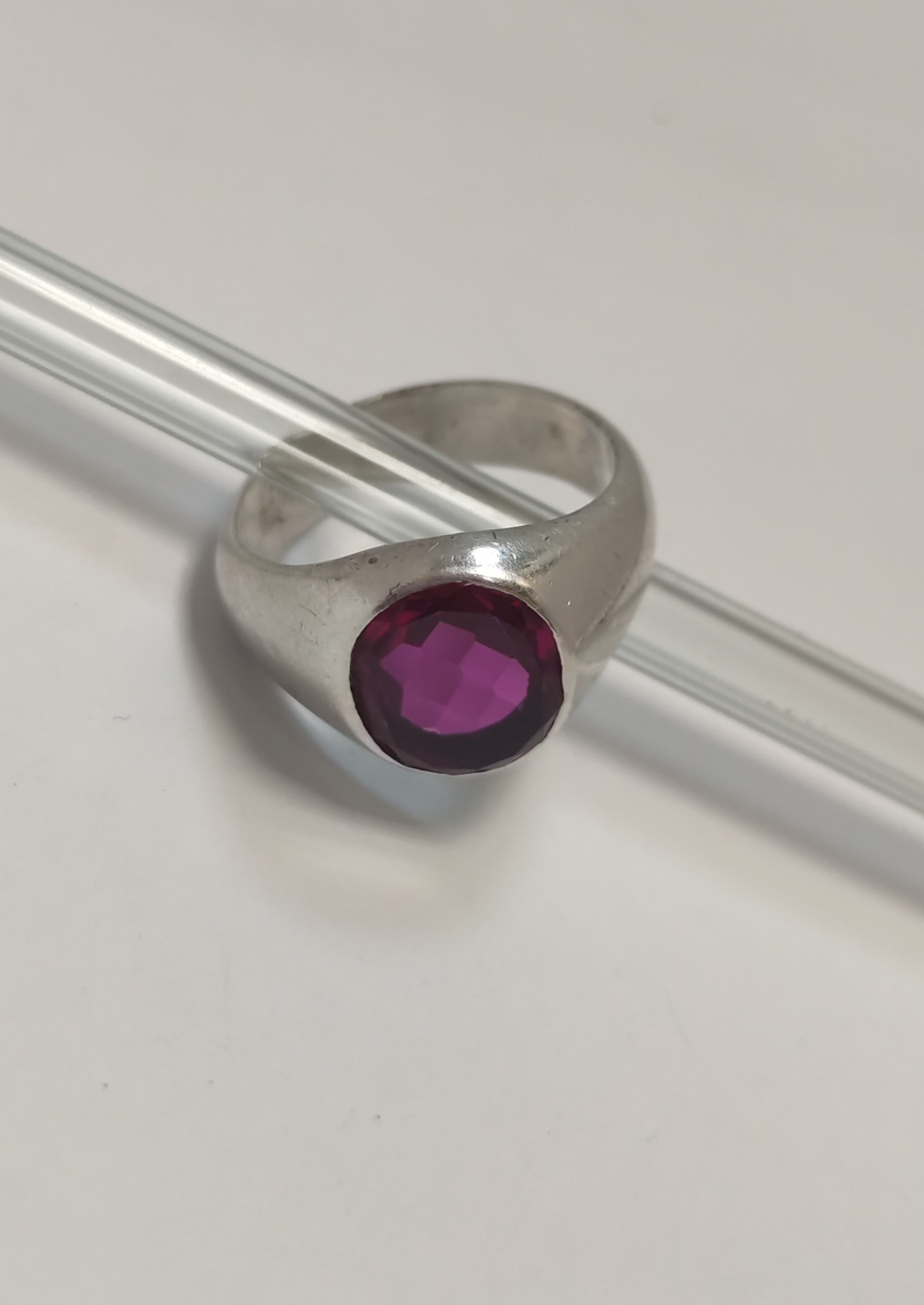 Серебряное кольцо с рубином (33484897) 2