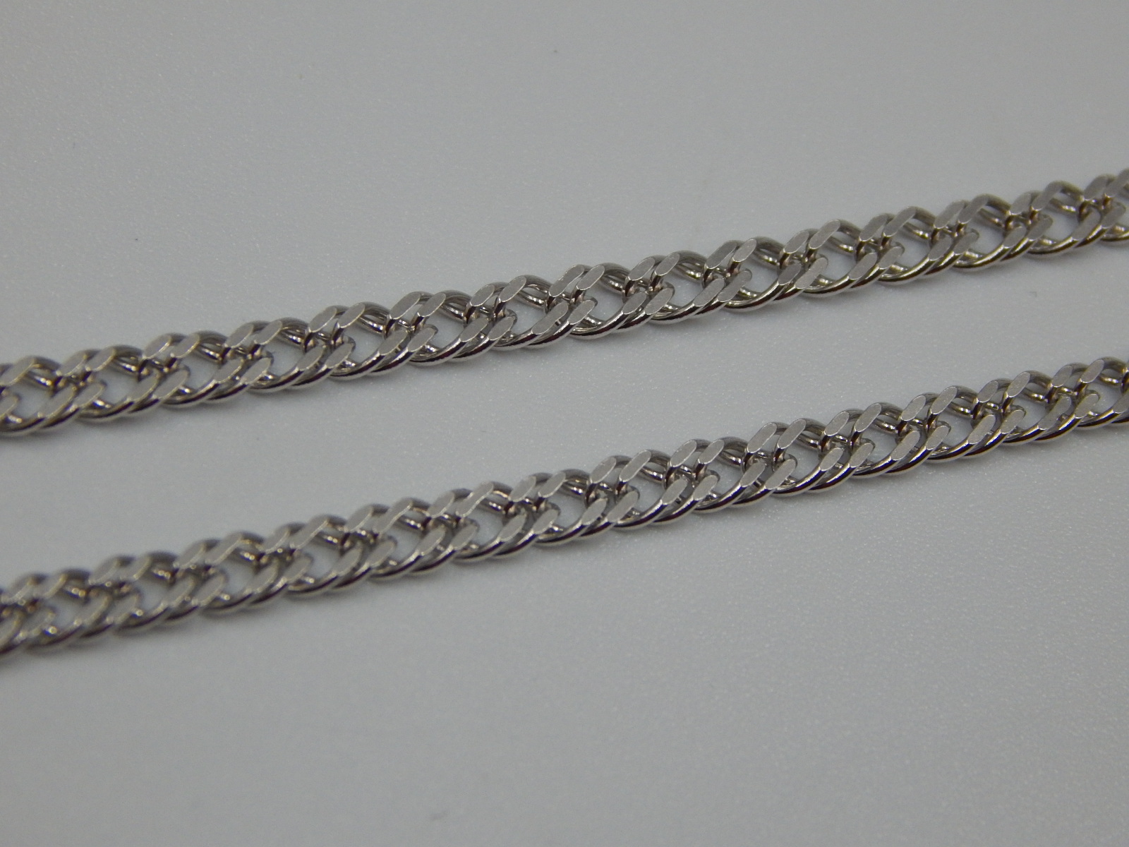 Серебряная цепь с плетением Двойной ромб (30672185) 1