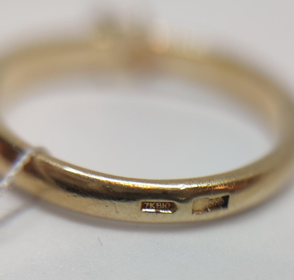 Кольцо из красного золота с бриллиантом (-ми) (27417222)  5