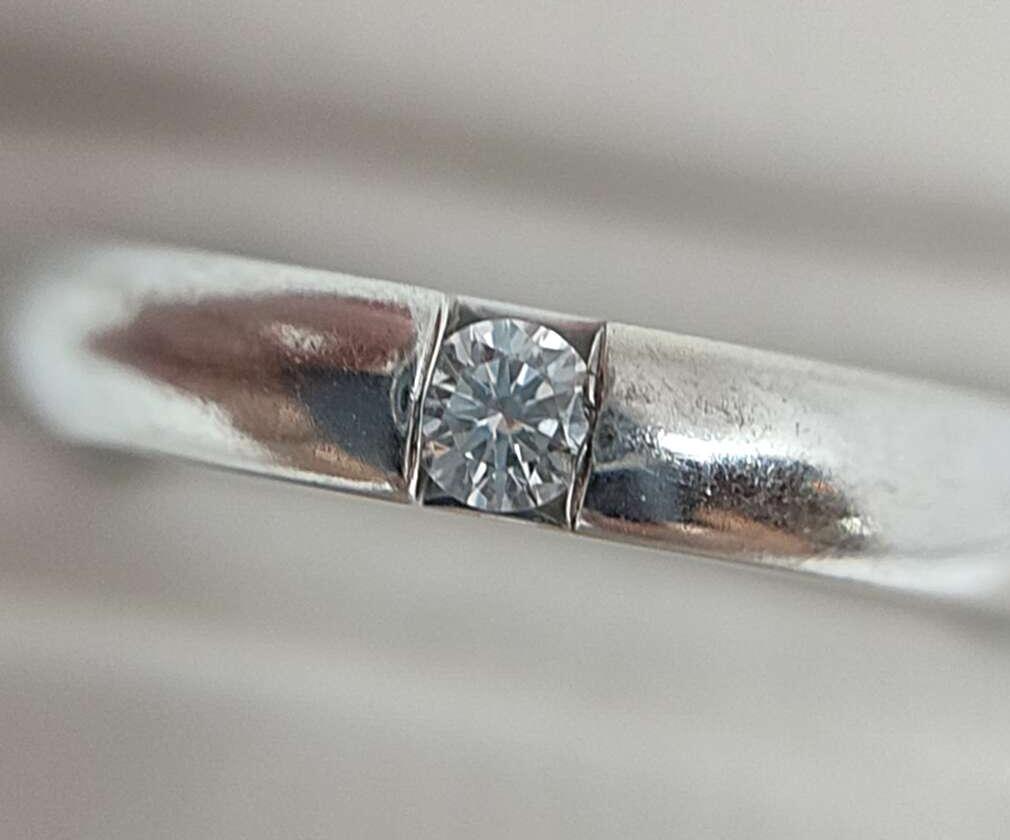 Обручальное кольцо из белого золота с бриллиантом (-ми) (31529839) 2
