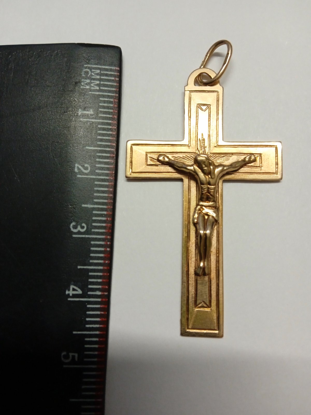 Підвіс-хрест з жовтого золота (31275522) 1