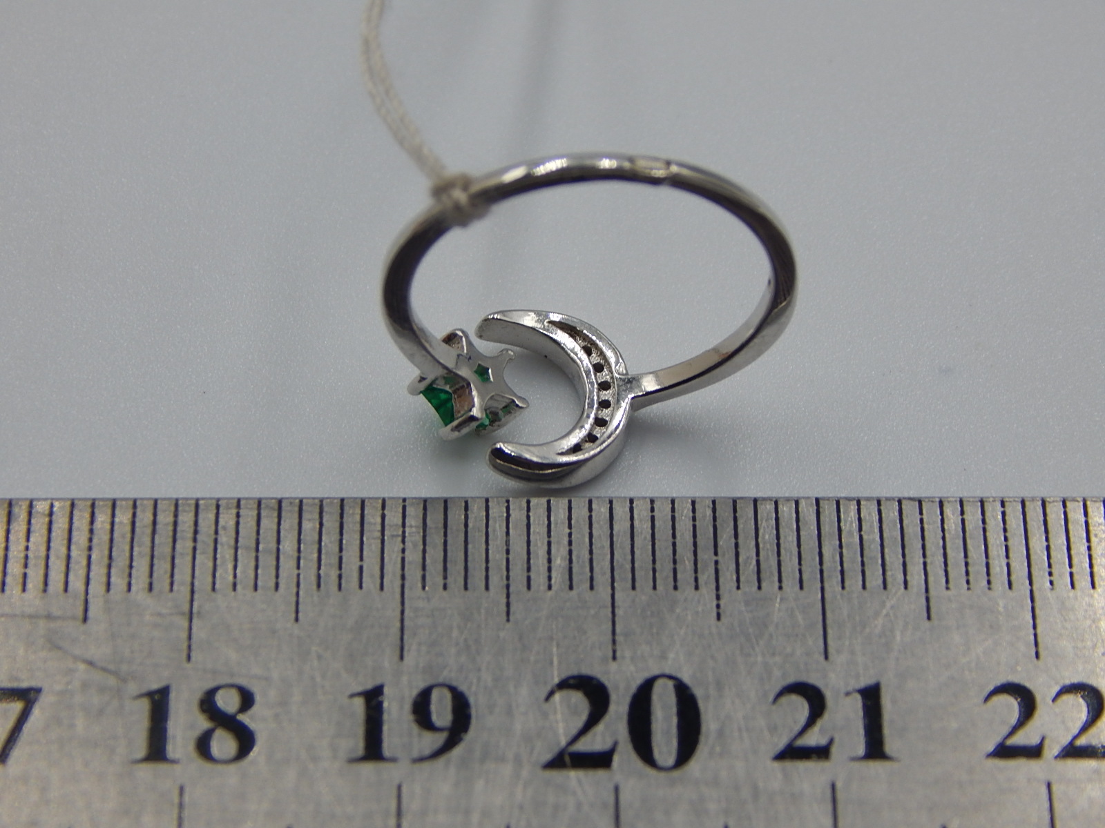 Серебряное кольцо с цирконием (30866188) 3