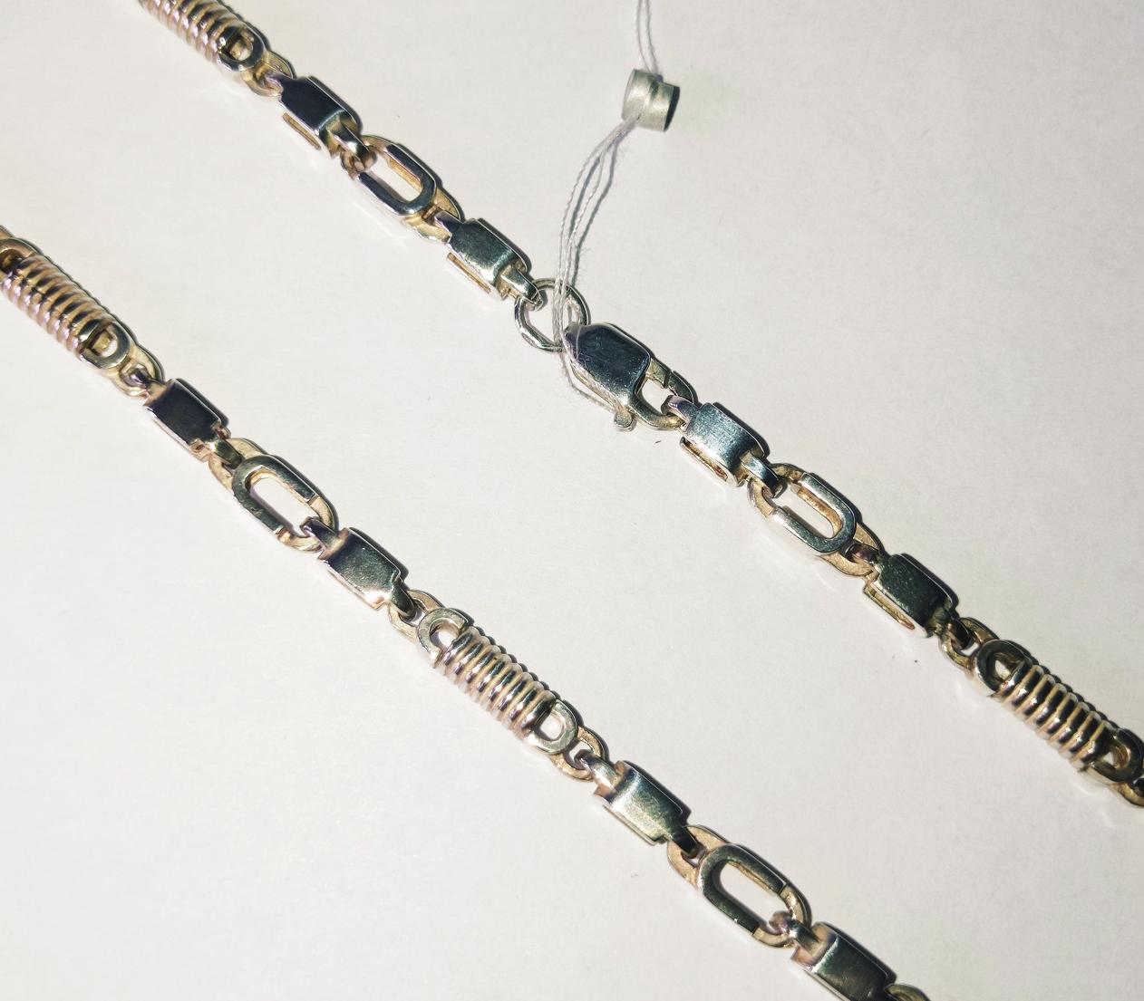 Серебряная цепь с плетением Фантазийное (26351629) 0