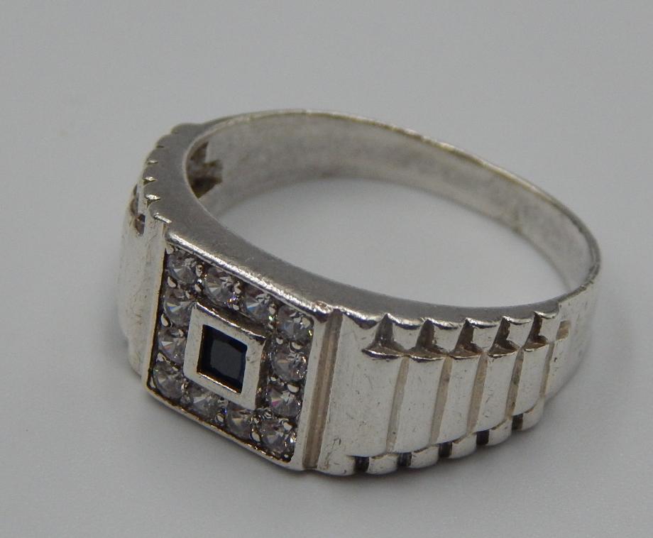 Серебряный перстень с цирконием (31770065) 2