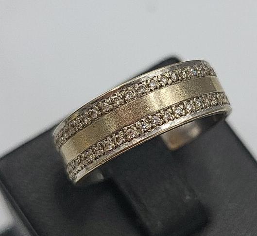 Кольцо из белого золота с бриллиантом (-ми) (29883210) 1