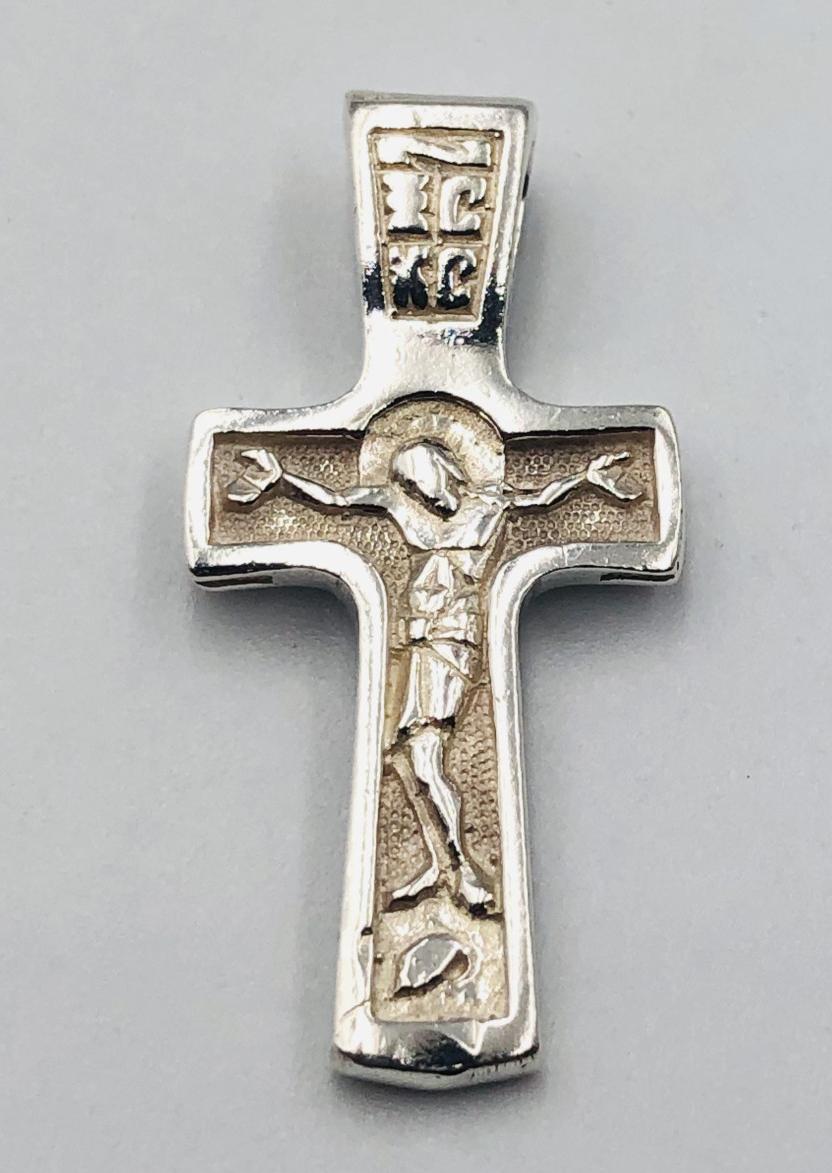 Срібний підвіс-хрест (32536991) 0