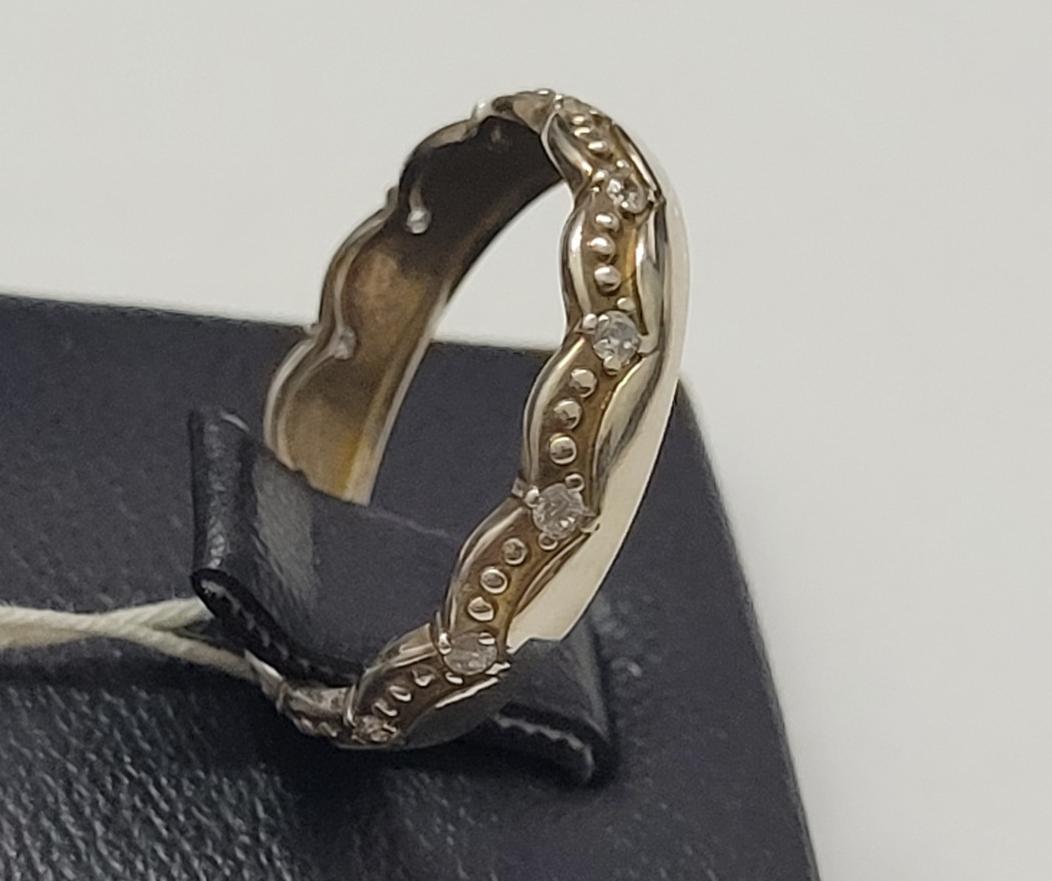 Серебряное кольцо с цирконием (30513026) 1