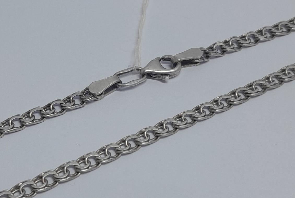 Срібний ланцюг із плетінням Бісмарк (33722505) 0