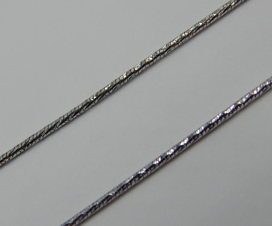Серебряная цепь с плетением Снейк (30840160) 0
